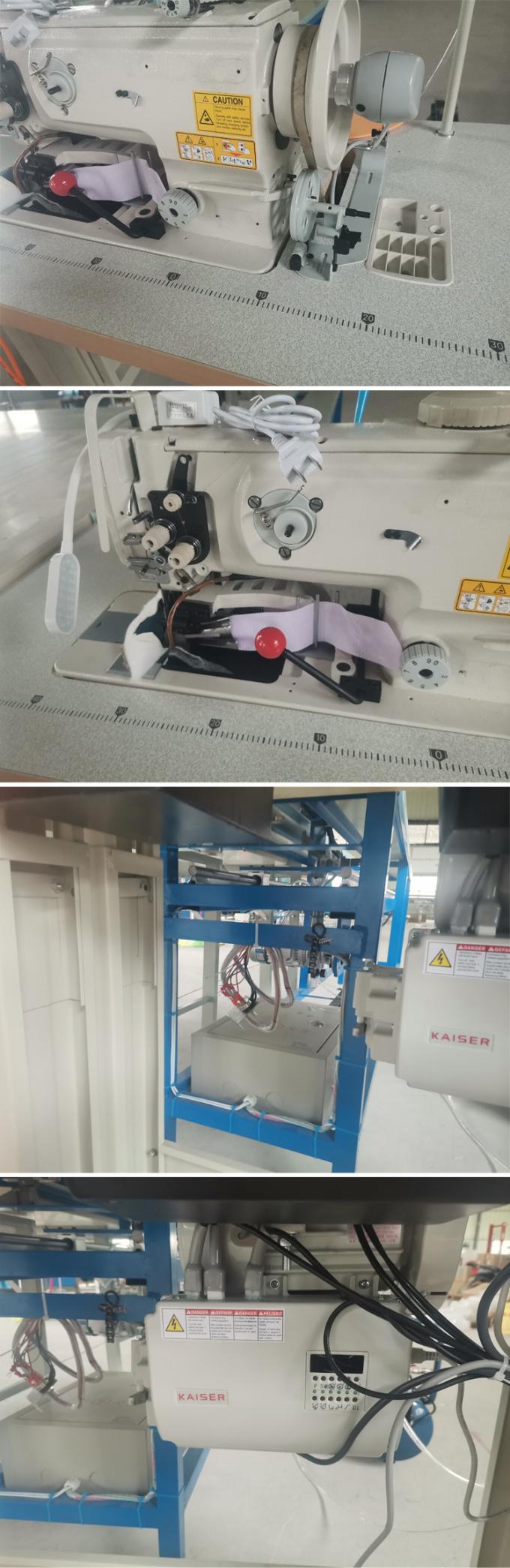 縫う隣接のキルトの生産テープ端の調整機械を作る